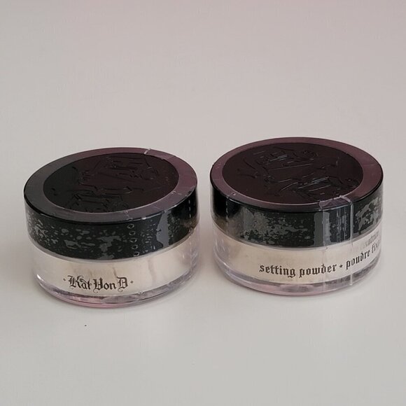 2 Kat Von D Mini Loose Setting Powder Translucent NEW Sealed Set of 2 - Picture 4 of 9